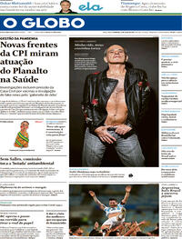Capa do jornal O Globo 11/07/2021