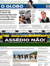 Capa do jornal O Globo 12/06/2021