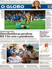 Capa do jornal O Globo 12/07/2021