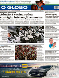 Capa do jornal O Globo 16/09/2021