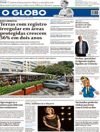 Capa do jornal O Globo 17/05/2021