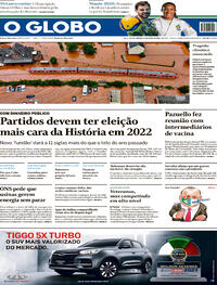 Capa do jornal O Globo 17/07/2021