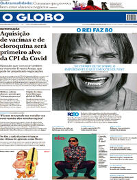 Capa do jornal O Globo 18/04/2021
