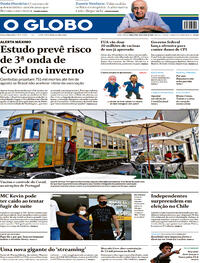 Capa do jornal O Globo 18/05/2021