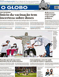 Capa do jornal O Globo 19/01/2021