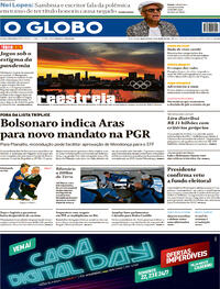 Capa do jornal O Globo 21/07/2021