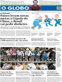 Capa do jornal O Globo 22/04/2021