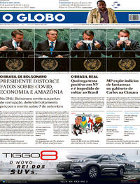Capa do jornal O Globo 22/09/2021