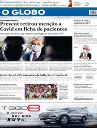 Capa do jornal O Globo 23/09/2021