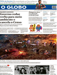 Capa do jornal O Globo 24/04/2021