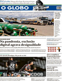 Capa do jornal O Globo 25/01/2021
