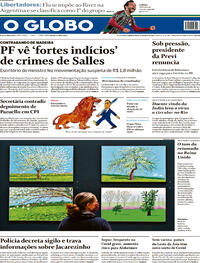 Capa do jornal O Globo 26/05/2021