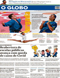 Capa do jornal O Globo 26/07/2021