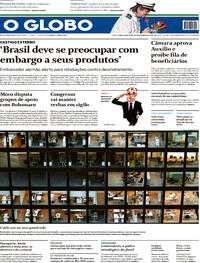 Capa do jornal O Globo 26/11/2021