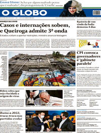 Capa do jornal O Globo 27/05/2021