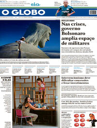 Capa do jornal O Globo 28/02/2021