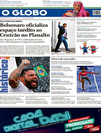 Capa do jornal O Globo 28/07/2021