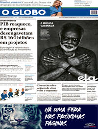 Capa do jornal O Globo 30/05/2021