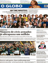 Capa do jornal O Globo 31/01/2021
