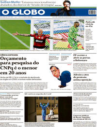 Capa do jornal O Globo 31/05/2021