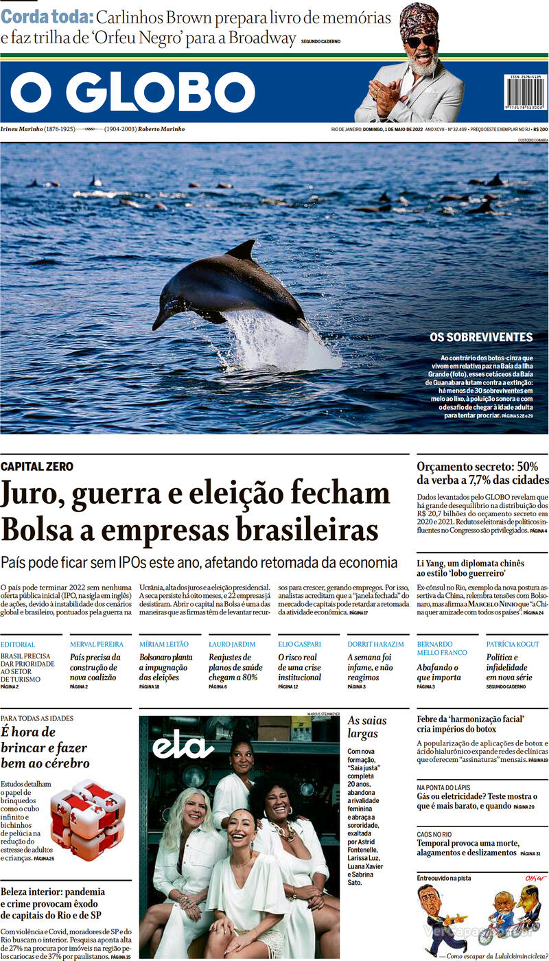 Capa O Globo Quinta31 De Outubro De 2019 9780