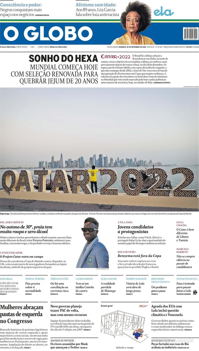 Capa O Globo Sexta13 De Novembro De 2020 9810