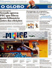 Capa do jornal O Globo 01/07/2022