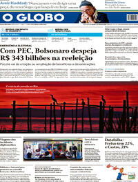 Capa do jornal O Globo 02/07/2022