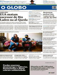 Capa do jornal O Globo 02/08/2022