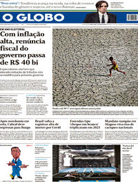 Capa do jornal O Globo 03/05/2022