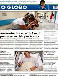 Capa do jornal O Globo 04/01/2022