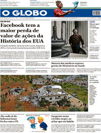 Capa do jornal O Globo 04/02/2022