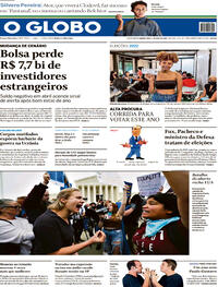 Capa do jornal O Globo 04/05/2022