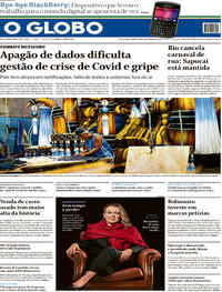Capa do jornal O Globo 05/01/2022