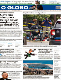 Capa do jornal O Globo 05/07/2022