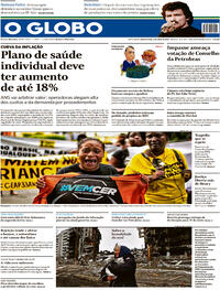 Capa do jornal O Globo 06/04/2022
