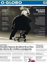 Capa do jornal O Globo 06/08/2022