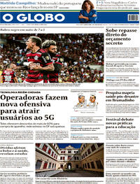 Capa do jornal O Globo 07/07/2022