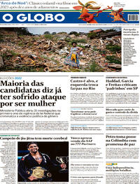 Capa do jornal O Globo 08/08/2022