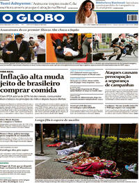 Capa do jornal O Globo 09/07/2022