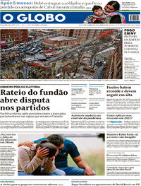 Capa do jornal O Globo 10/01/2022