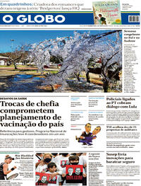 Capa do jornal O Globo 13/06/2022