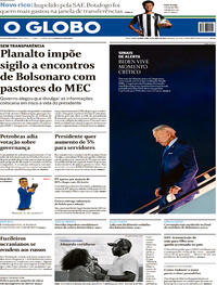Capa do jornal O Globo 14/04/2022