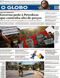 Capa do jornal O Globo 15/06/2022