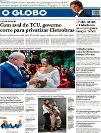 Capa do jornal O Globo 19/05/2022