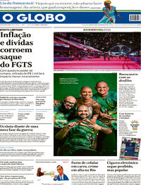 Capa do jornal O Globo 20/04/2022
