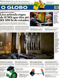 Capa do jornal O Globo 20/05/2022