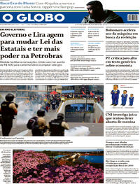 Capa do jornal O Globo 22/06/2022