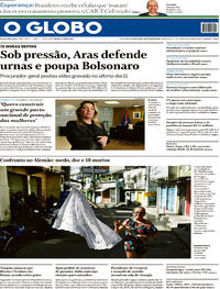 Capa do jornal O Globo 22/07/2022