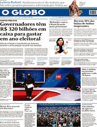 Capa do jornal O Globo 23/05/2022